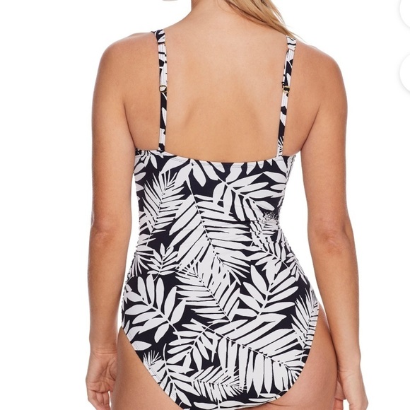 Bleu by Rod Beattie Plus Size Urban Oasis Printed One-Piece Swimsuit  16 W - Picture 2 of 13